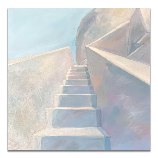 Light. Stairs of Santorini. Greece <br> (H 60 x L 60) cm