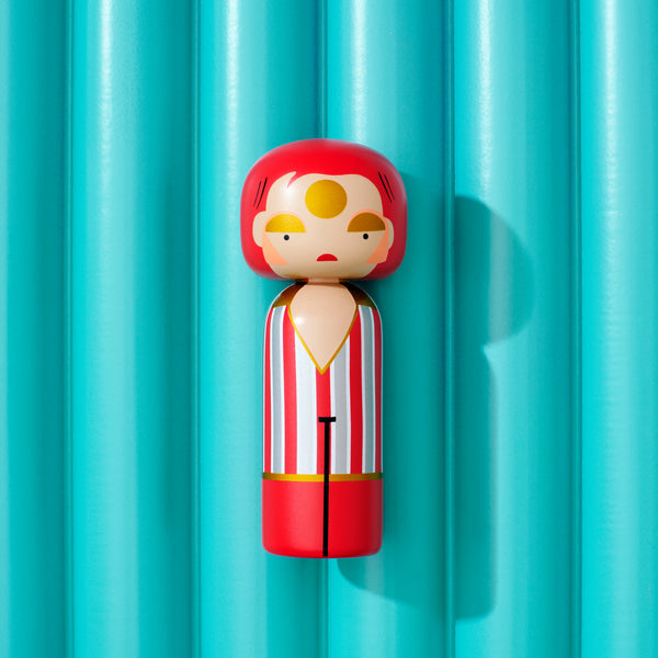 Ziggy Stardust Kokeshi Doll <br>
(H 21.5) cm