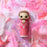 Elton Pink Outfit Kokeshi Doll <br>
(H 14.5) cm