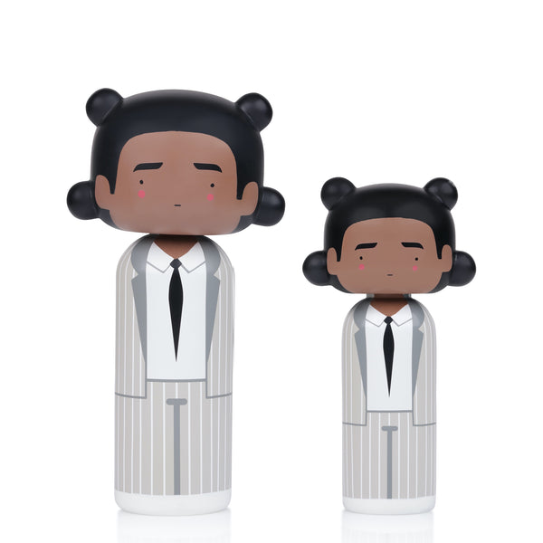 Jean-Michel Basquiat - Three Point Crown Kokeshi Doll <br> (H 22.5) cm