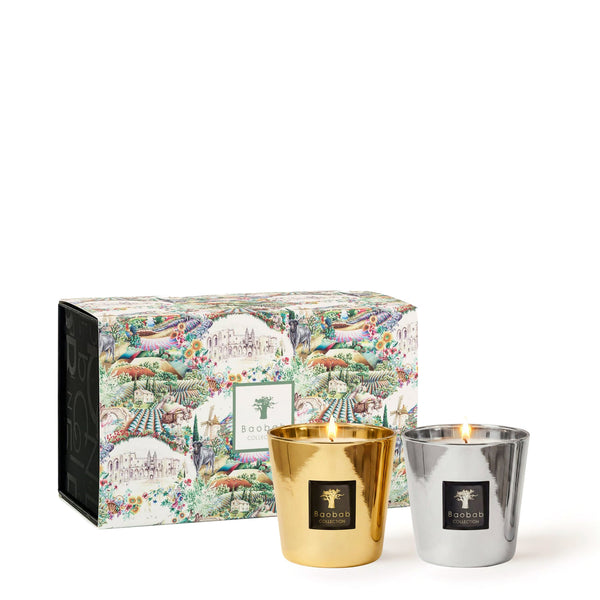 Duo Candles <br>
Aurum & Platinum <br>
Limited Edition <br>
Set of 2