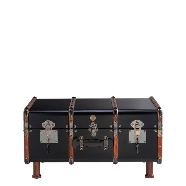 Stateroom Trunk Table <br> Black <br> (L 82 x H 46) cm