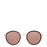 Morgan Flat Sunglasses <br> Black Frame <br> Rose Gold Mirror Lenses