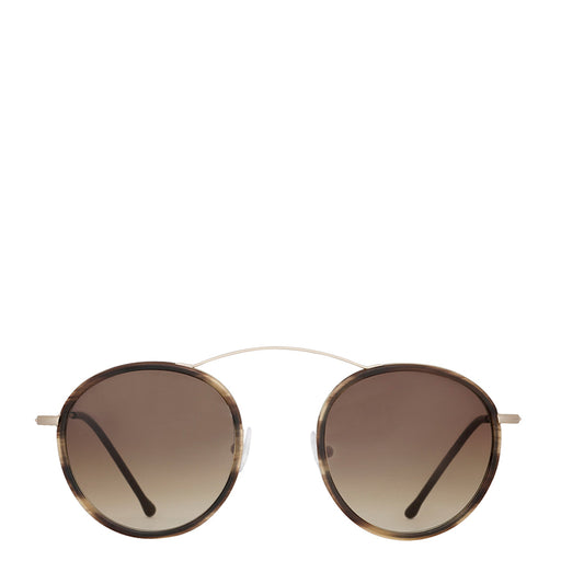 Metro 2 Sunglasses <br> Gold Havana Frame <br> Gradient Tobacco Lenses