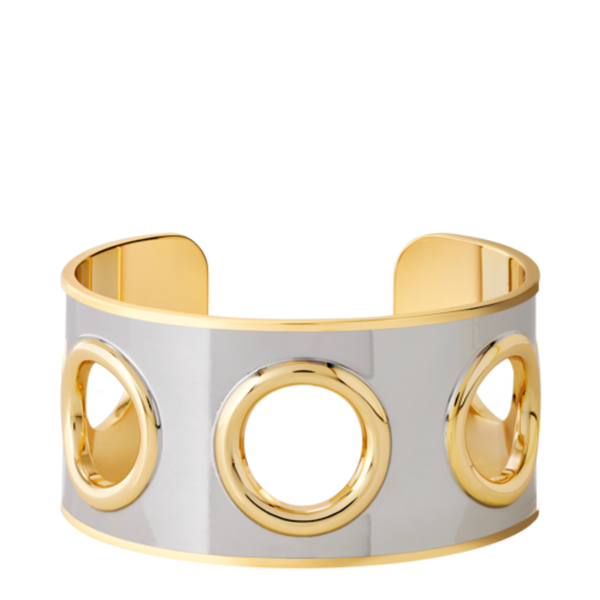 Eyelet Cuff <br>
Gold / Silver