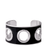 Eyelet Cuff <br>
Silver / Black