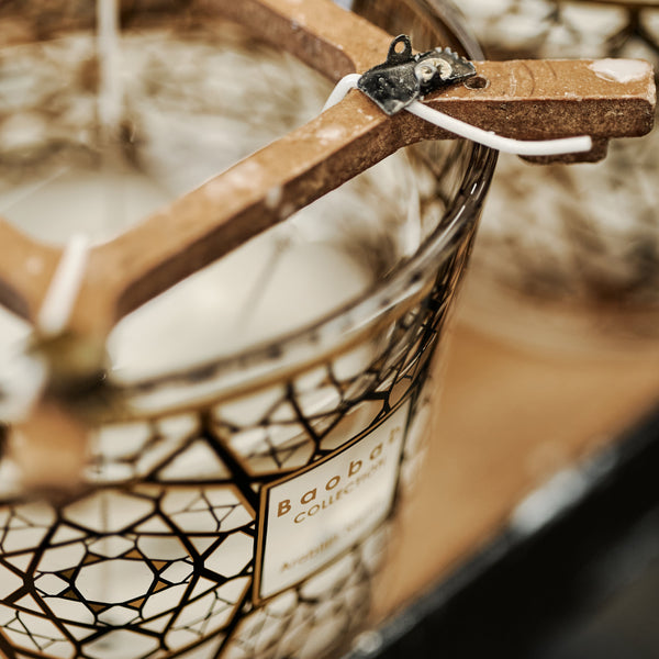 The Gift Box Arabian Nights Candle with Dome <br> Saffron, Oud, Incense <br> (H 10) cm