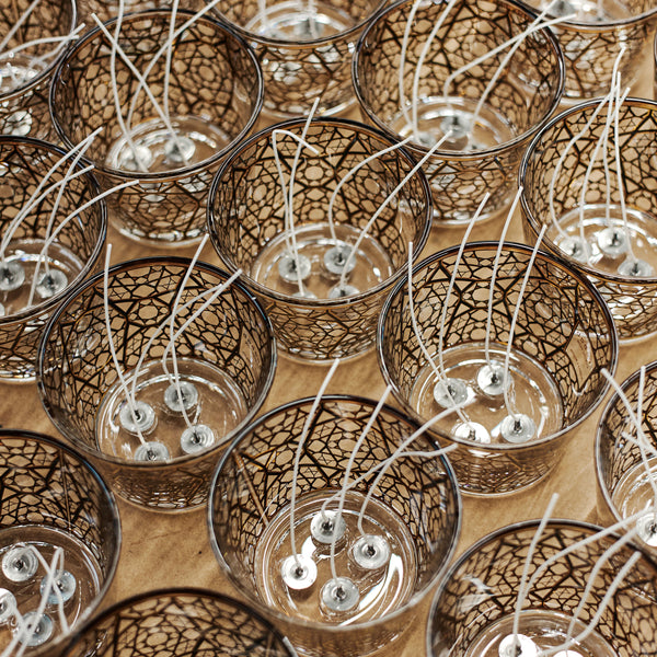 The Gift Box Arabian Nights Candle with Dome <br> Saffron, Oud, Incense <br> (H 10) cm