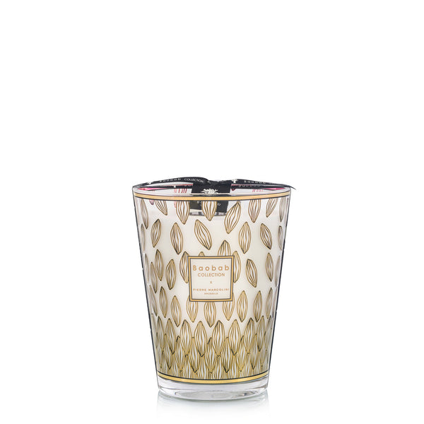 Pierre Marcolini Perou Candle <br> 
Lime, Jasmine, Vetiver
<br> Limited Edition
<br> (H 24) cm