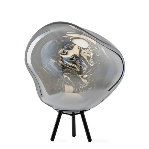 Melt Large Portable <br> Rechargeable Floor and Hanging Lamp <br> Silver <br> (L 50 x W 50 x H 57) cm