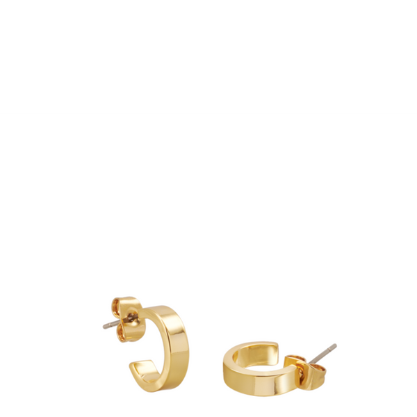 Mini Hoop Earrings <br>
Light Gold