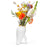 My Superhero Vase <br> Glossy White and 24 Carats Gold <br> (H 37) cm