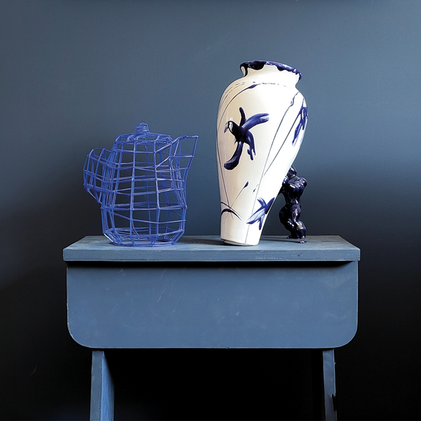 My Superhero Vase <br> Glossy Dutch Blue <br> (H 37) cm