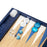 Navy-Blue Crocodile Wooden <br> Backgammon Set <br> (L 38 x W 24.5) cm
