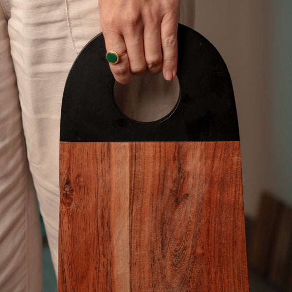 Wooden Cutting Board <br> (L 45 x W 20 x H 2) cm