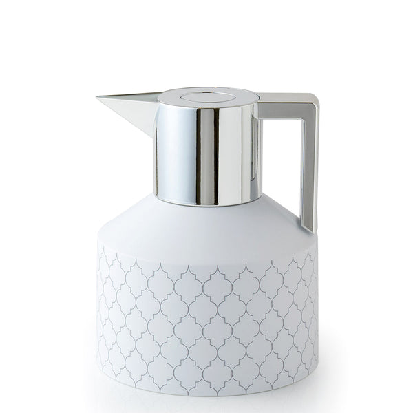 Geo Vacuum Jug <br> White / Glossy Silver <br> Special Edition <br> 1 Liter