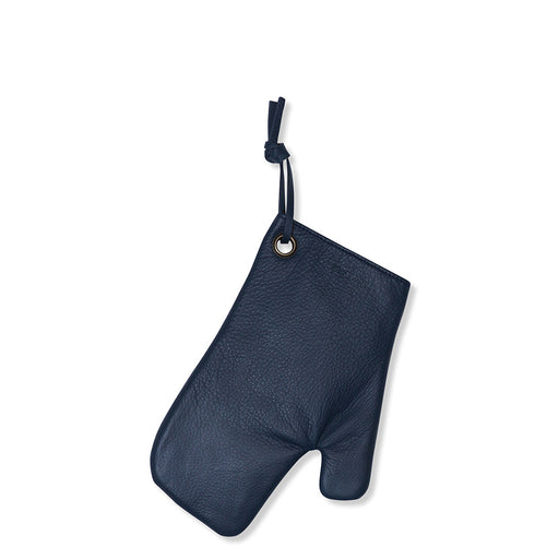 Leather Oven Gloves<br> Deep Sea Blue