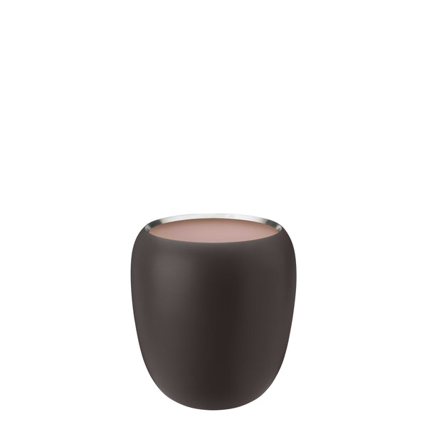 Ora Vase <br> Dark Powder/Powder <br> (Ø 18 x H 20) cm