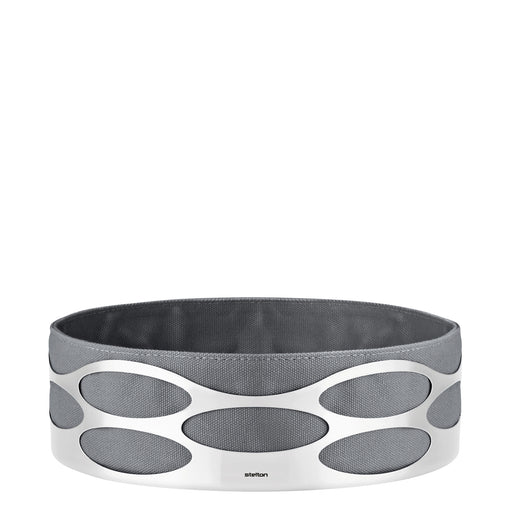 Embrace Bread Tray <br> Silver and Grey <br> (Ø 23.5 x H 7.5) cm
