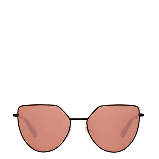 Offshore 1 Sunglasses <br> Black Frame <br> Rose Gold Mirror Lenses