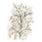 Olive Oak Flower Tree Branch <br> (L 90 x H 140) cm