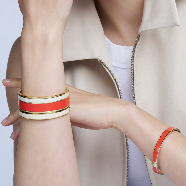 Bangle Bracelet <br>
Orange Tangerine <br>
(17-19) cm