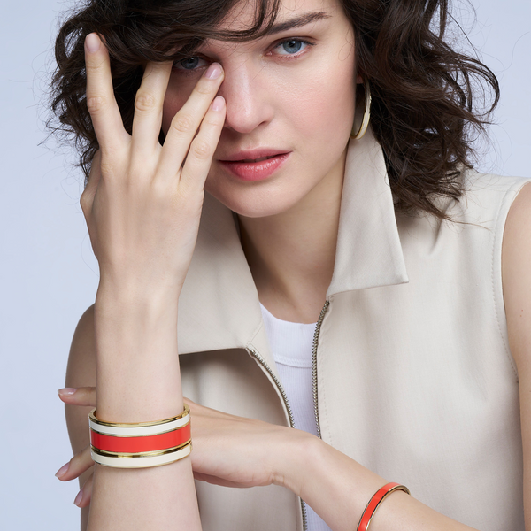 Bangle Bracelet <br>
Orange Tangerine <br>
(17-19) cm