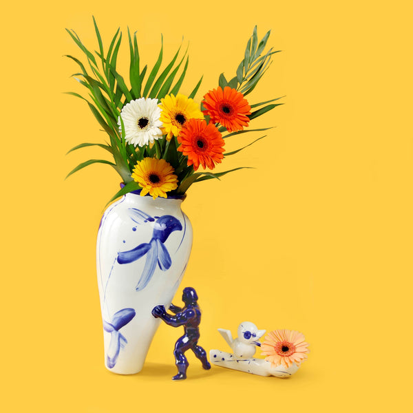My Superhero Vase <br> Glossy Dutch Blue <br> (H 37) cm