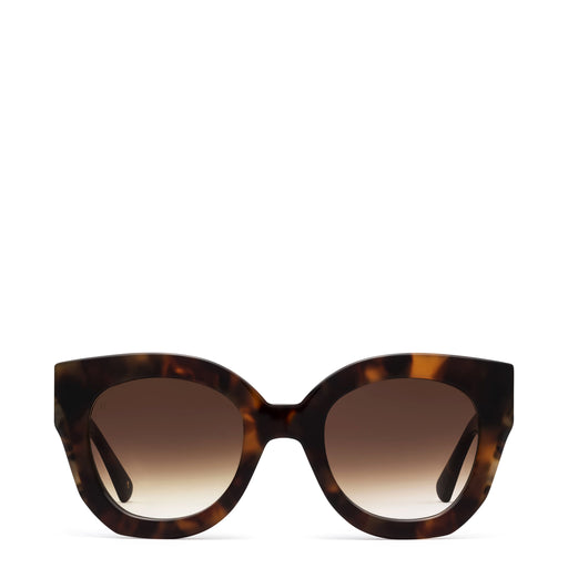 The Swirl <br> Tortoise Frame <br> Gradient Brown Lenses