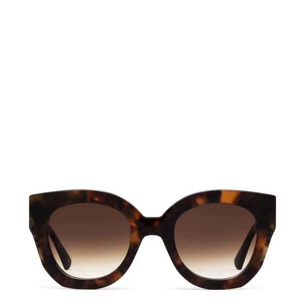 The Swirl <br> Tortoise Frame <br> Gradient Brown Lenses