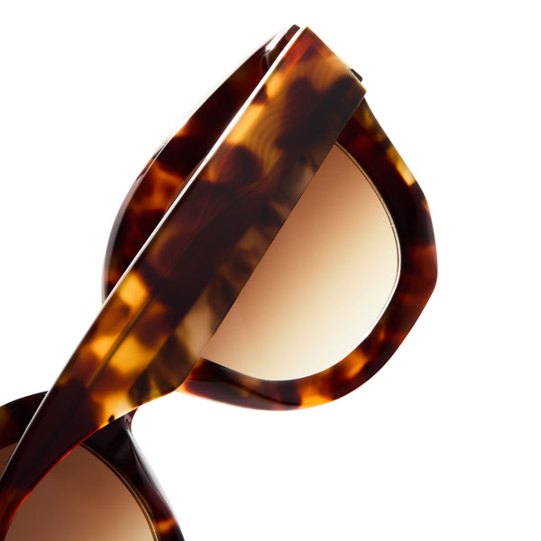 The Swirl <br> Tortoise Frame <br> Gradient Brown Lenses
