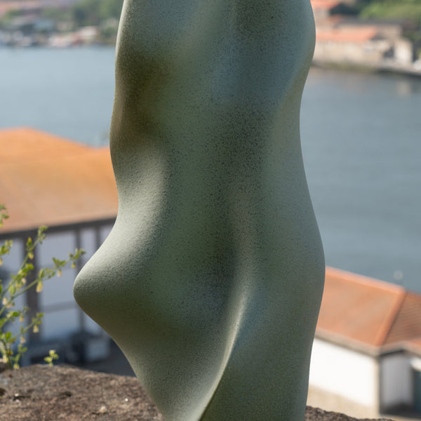 The Tourbillon Vase <br> 
Celadon
<br> (L 24.5 x W 26 x H 56.5) cm