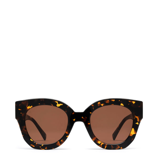 The Swirl <br> Tortoise Frame <br> Brown Lenses