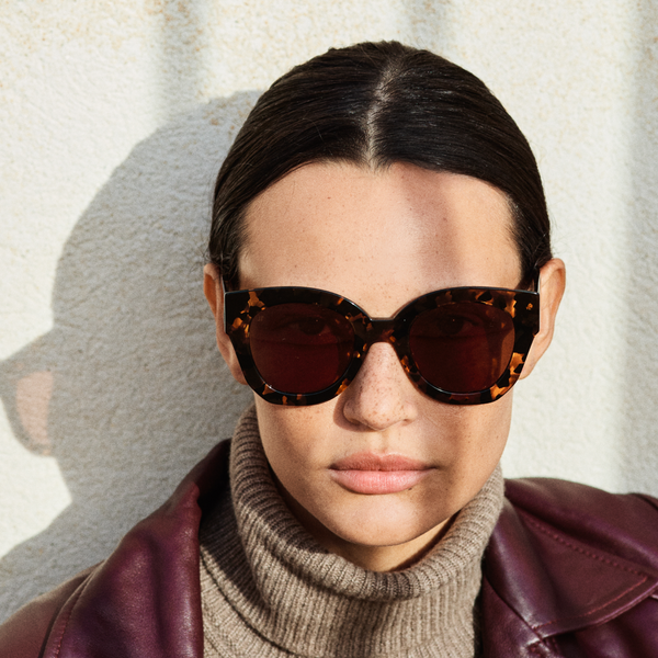 The Swirl <br> Tortoise Frame <br> Brown Lenses