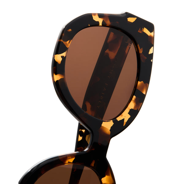 The Swirl <br> Tortoise Frame <br> Brown Lenses