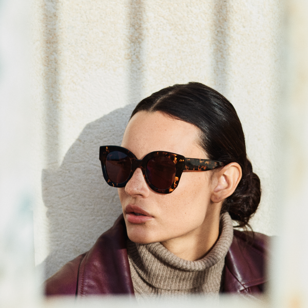 The Swirl <br> Tortoise Frame <br> Brown Lenses