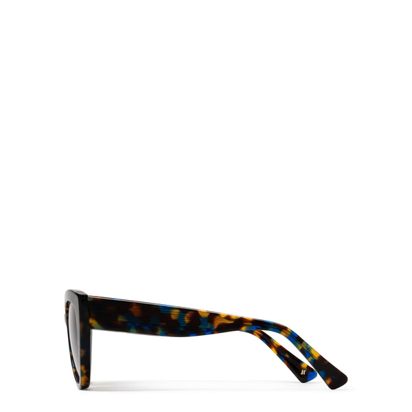 The Level Up <br> Blue Tortoise Frame <br> Gradient Brown Lenses
