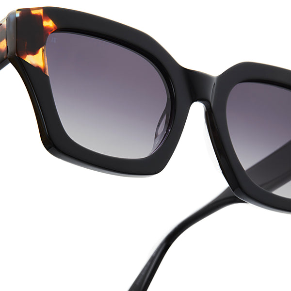The Rita <br> Black Frame <br> Smoke Black Lenses