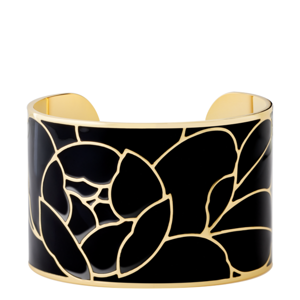 Peony Cuff <br>
Carbon Black