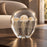 Sulfide with Three Jellyfish <br> White <br> (Ø 17.5 x H 19.5) cm