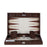 Patinated Brown Crocodile <br> Backgammon Set <br> (L 38 x W 24.5) cm