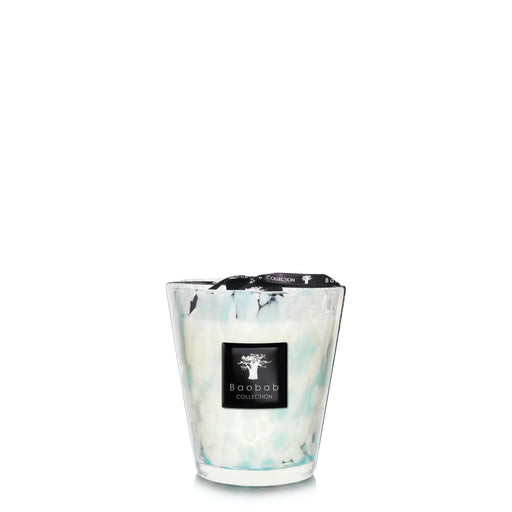 Pearls Sapphire Candle<br> Seaweed and Myrtle<br> (H 16) cm