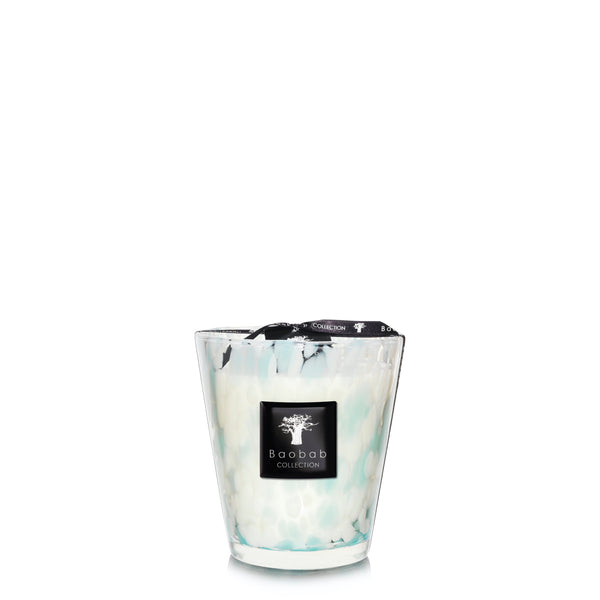 Pearls Sapphire Candle<br> Seaweed and Myrtle<br> (H 16) cm