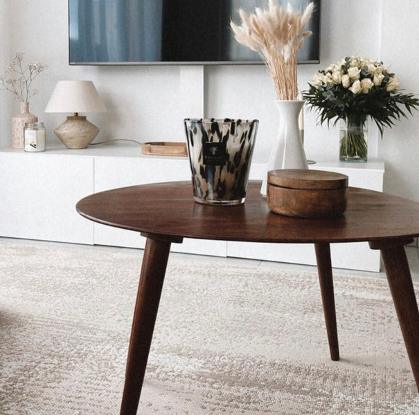 Pearls Black Candle <br> Rose and Ginger <br> (H 10) cm