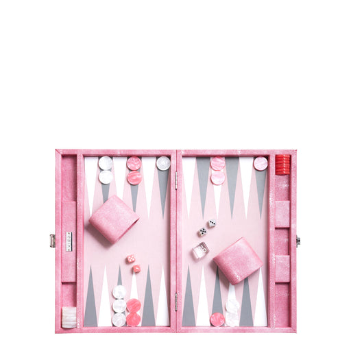 Pink Stingray <br> Backgammon Set <br> (L 38 x W 24.5) cm