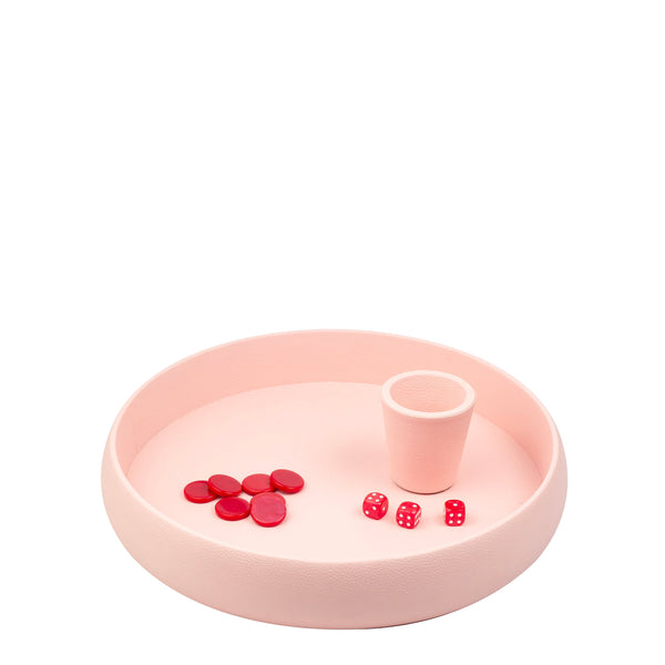 Pink Dice Tray <br> (Ø 45 x H 6) cm