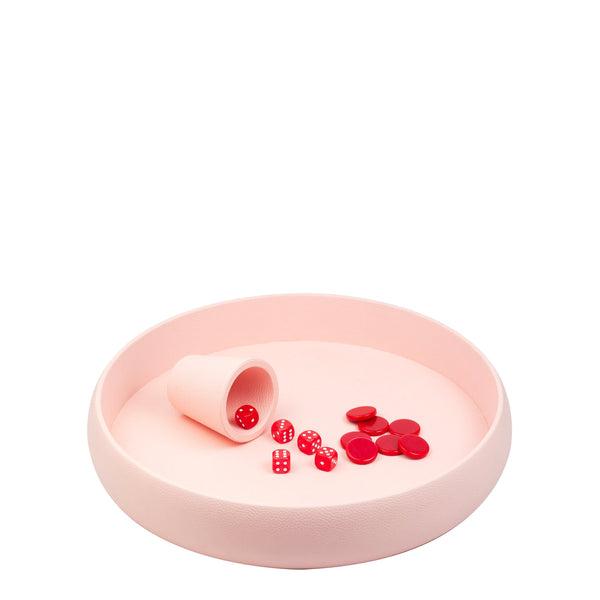 Pink Dice Tray <br> (Ø 45 x H 6) cm