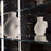 Head Upside Down Vase <br> White <br> (L 20 x W 15 x H 25) cm
