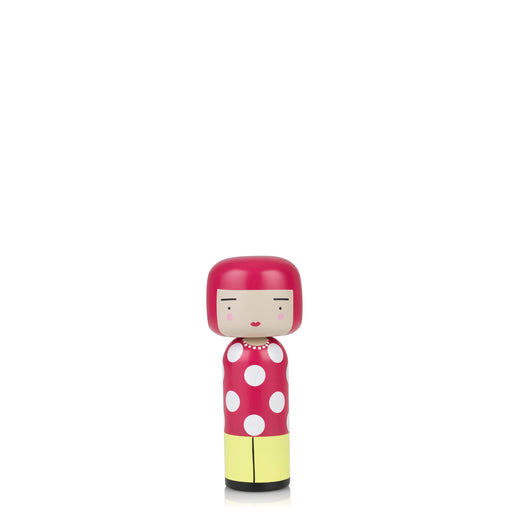 Dot Kokeshi Doll <br> (H 14.5) cm