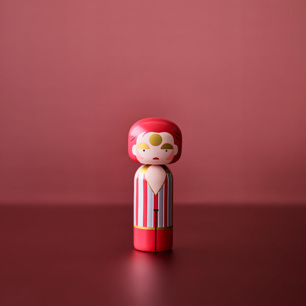 Ziggy Stardust Kokeshi Doll <br>
(H 21.5) cm